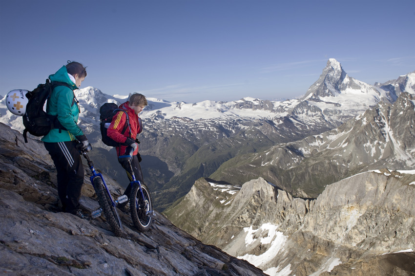 alex fischer, fotograf, darmstadt,  2013, unicycling the alps, pikofilm, mettelhorn, zermatt, schweiz